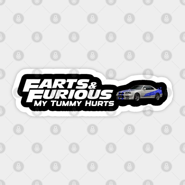 Farts & Furious Sticker by HofDraws